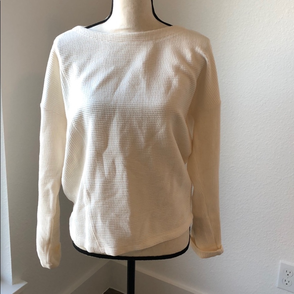 NWOT Maeve Anthropologie S white sweater